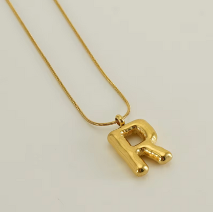 Initial Bubble Necklace