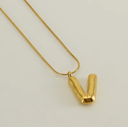 Initial Bubble Necklace