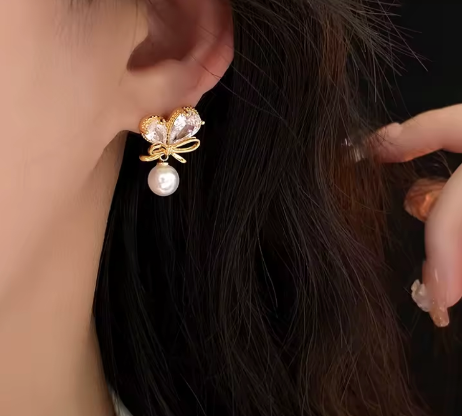 Grace Knot Pearl Earrings - XUPING