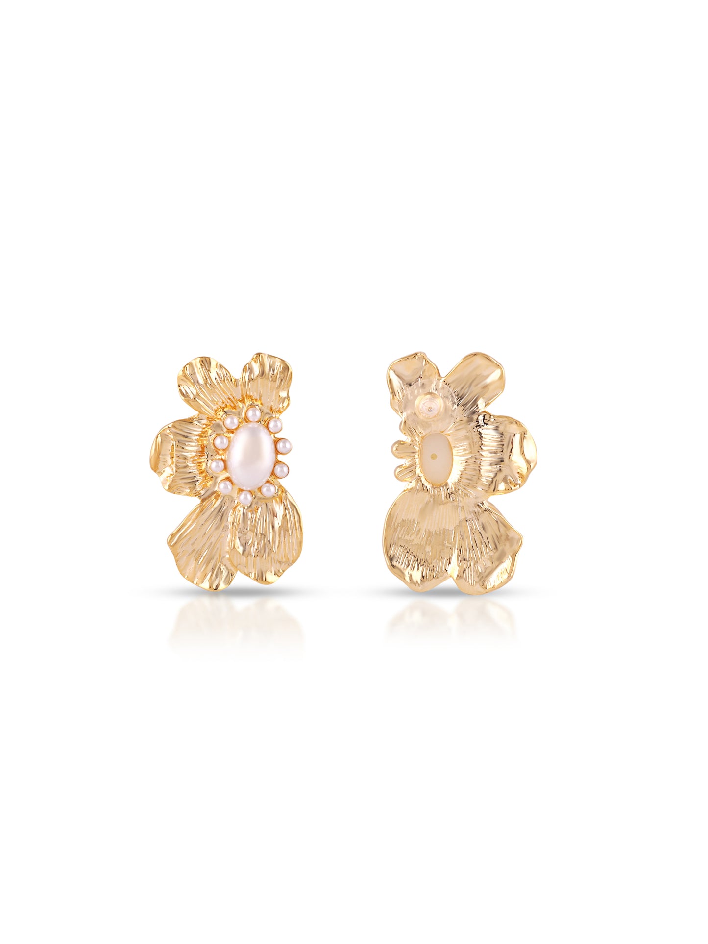 Gold Plated Pearl Earring