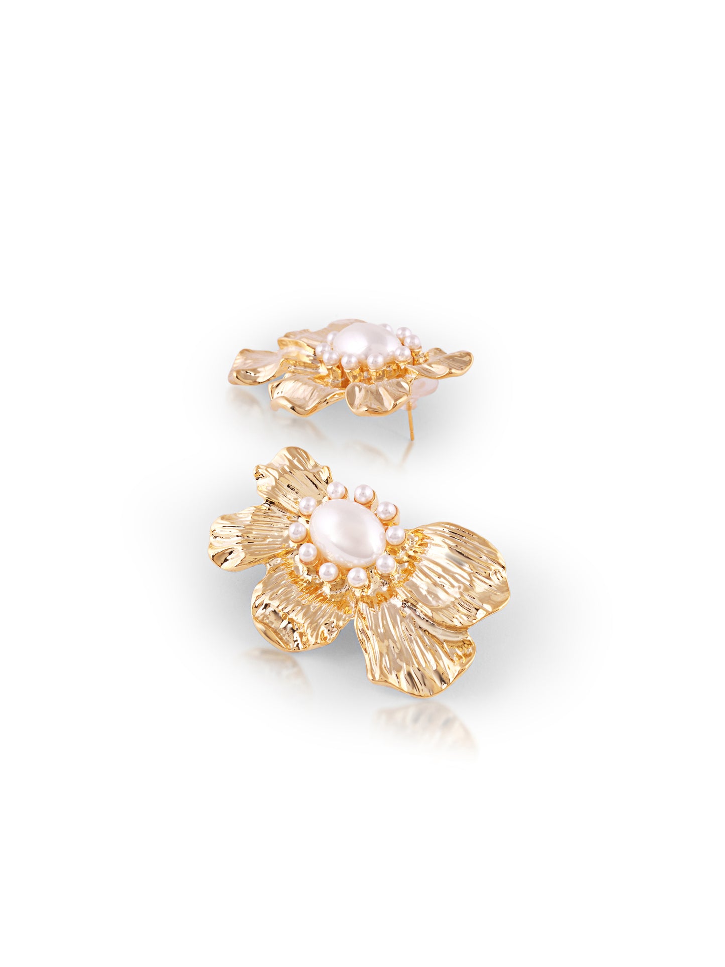 Gold Plated Pearl Earring