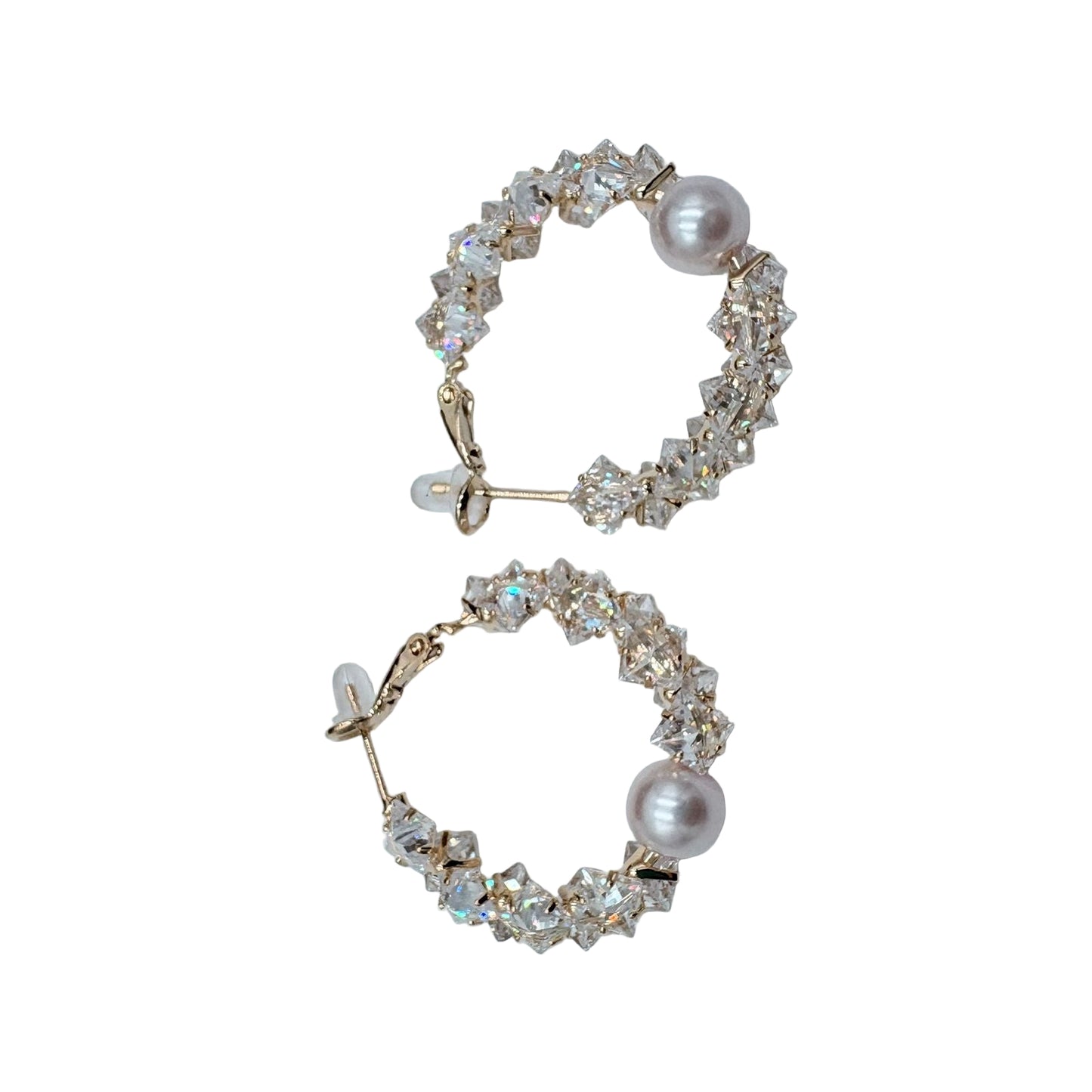 Crystal Hoop Earrings