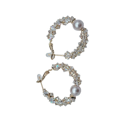 Crystal Hoop Earrings