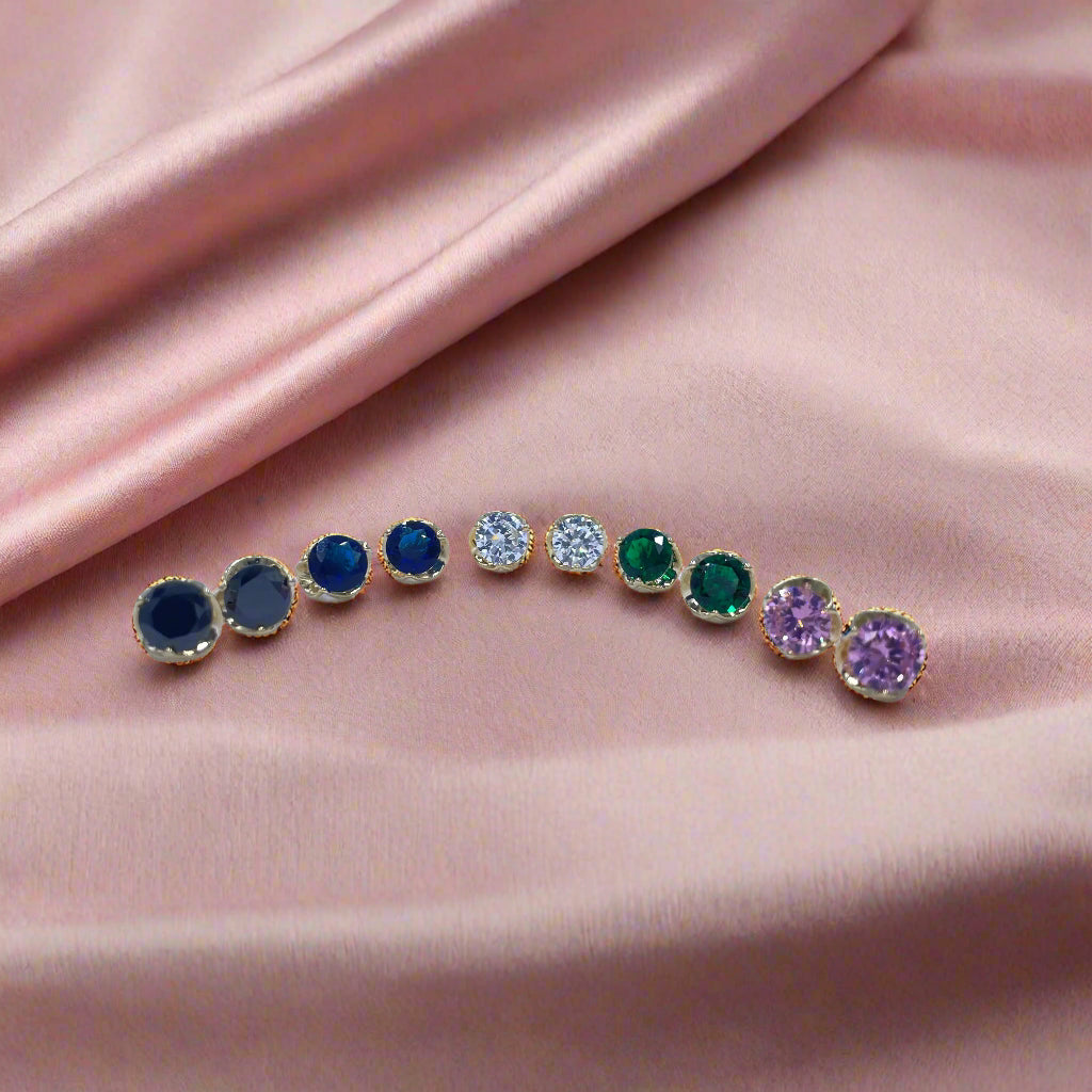 Coloured Swarovski Studs