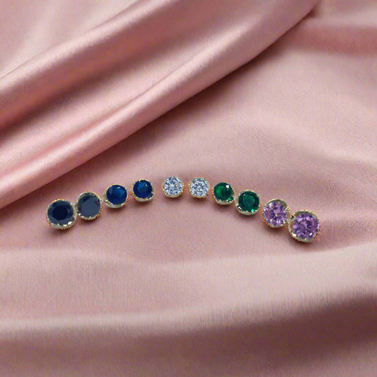 Coloured Swarovski Studs