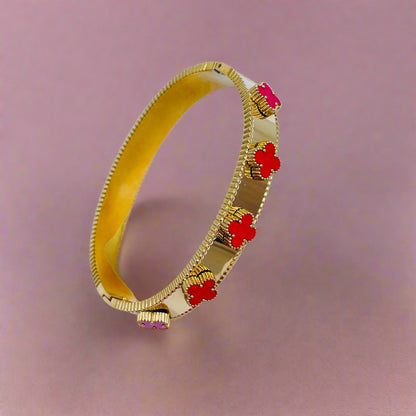 Red Floral Bracelet