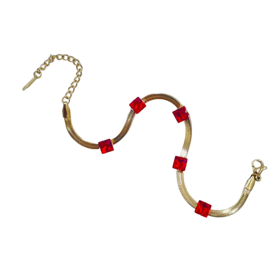 Ruby Line Bracelet