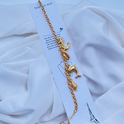 Golden Ocean Charm bracelet