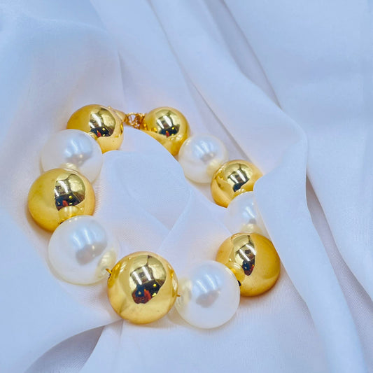 Golden Pearl Bracelet