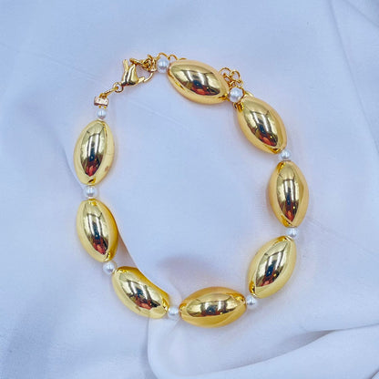 Golden Pearl Bracelet