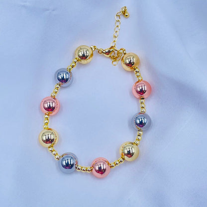 Golden Glow Pearl  bracelet