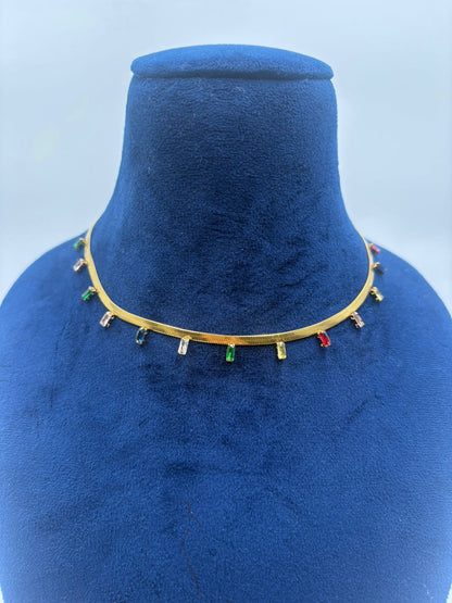 Multi Tennis Necklace