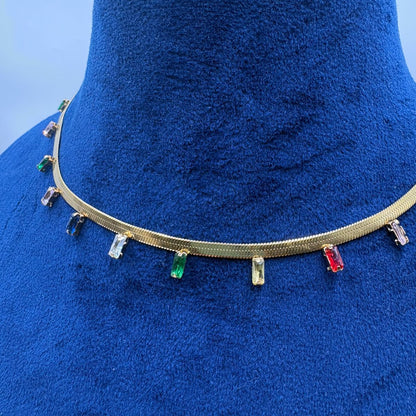 Multi Tennis Necklace