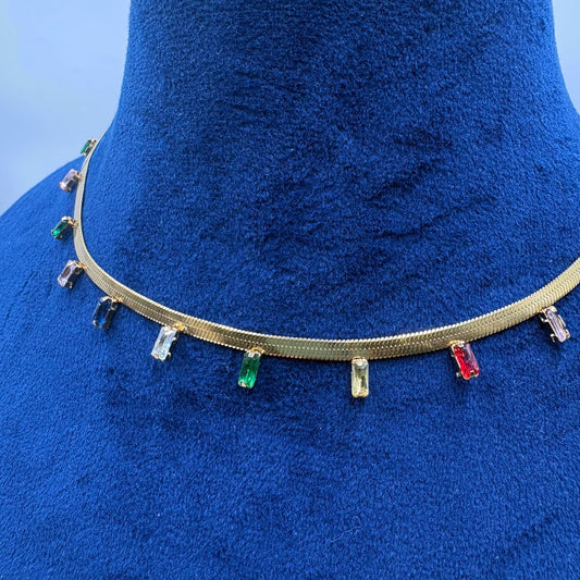 Multi Tennis Necklace