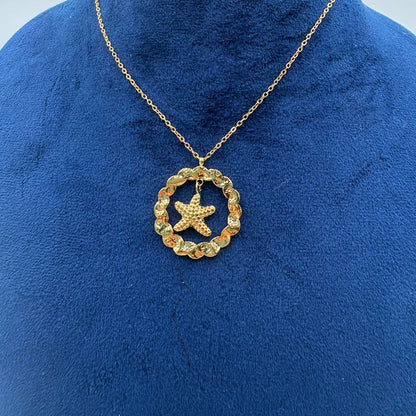 Textured Starfish Necklace