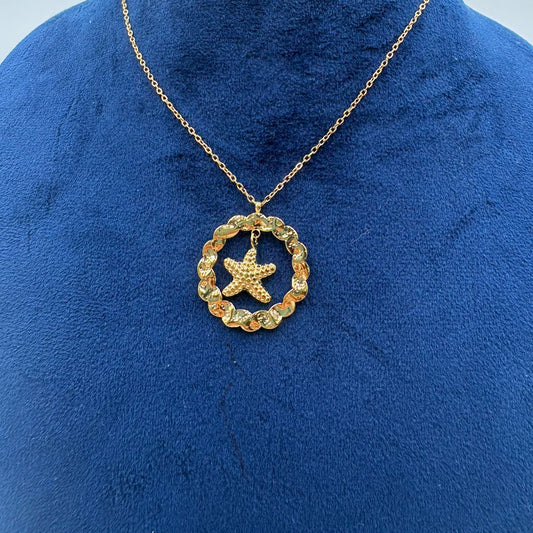Textured Starfish Necklace