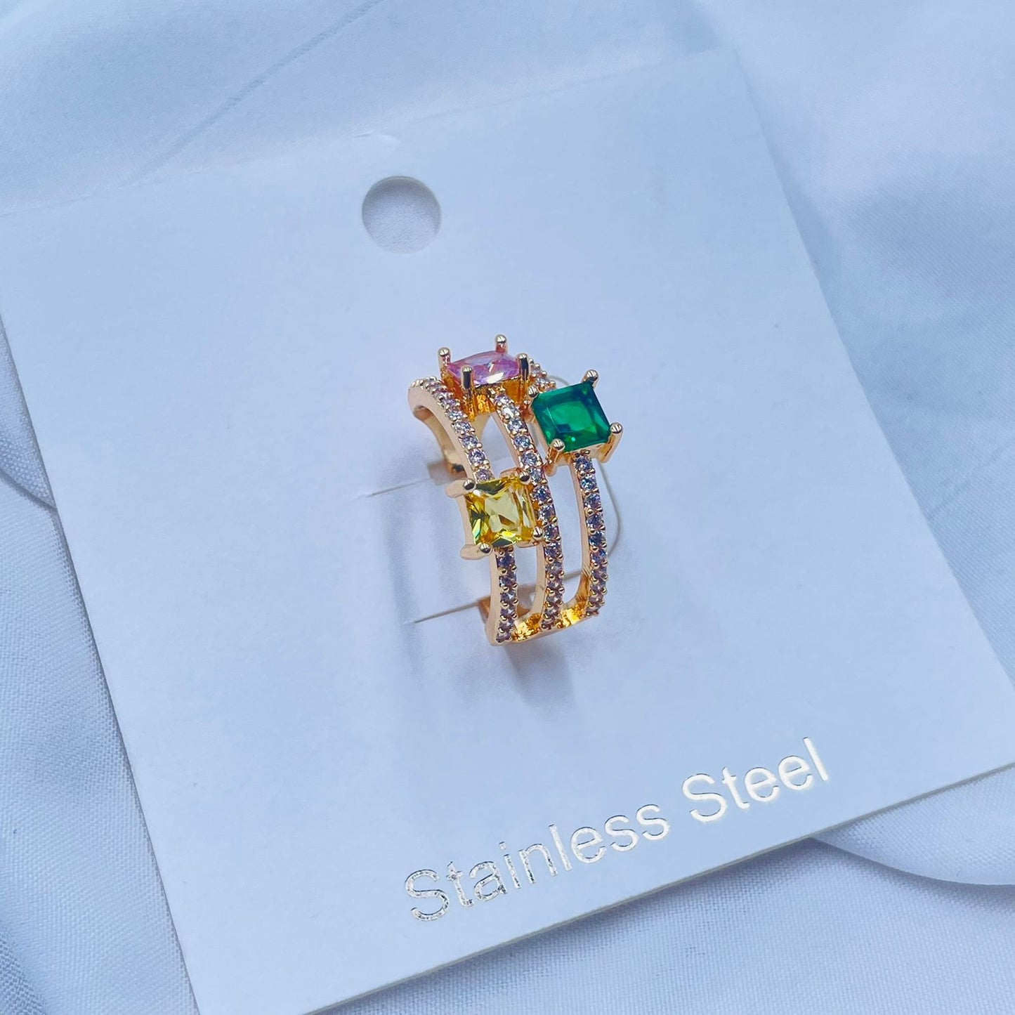 The Vibrant Trio Ring