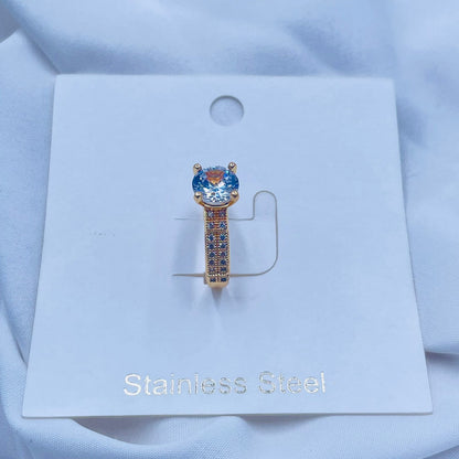 Solitaire Crystal Ring