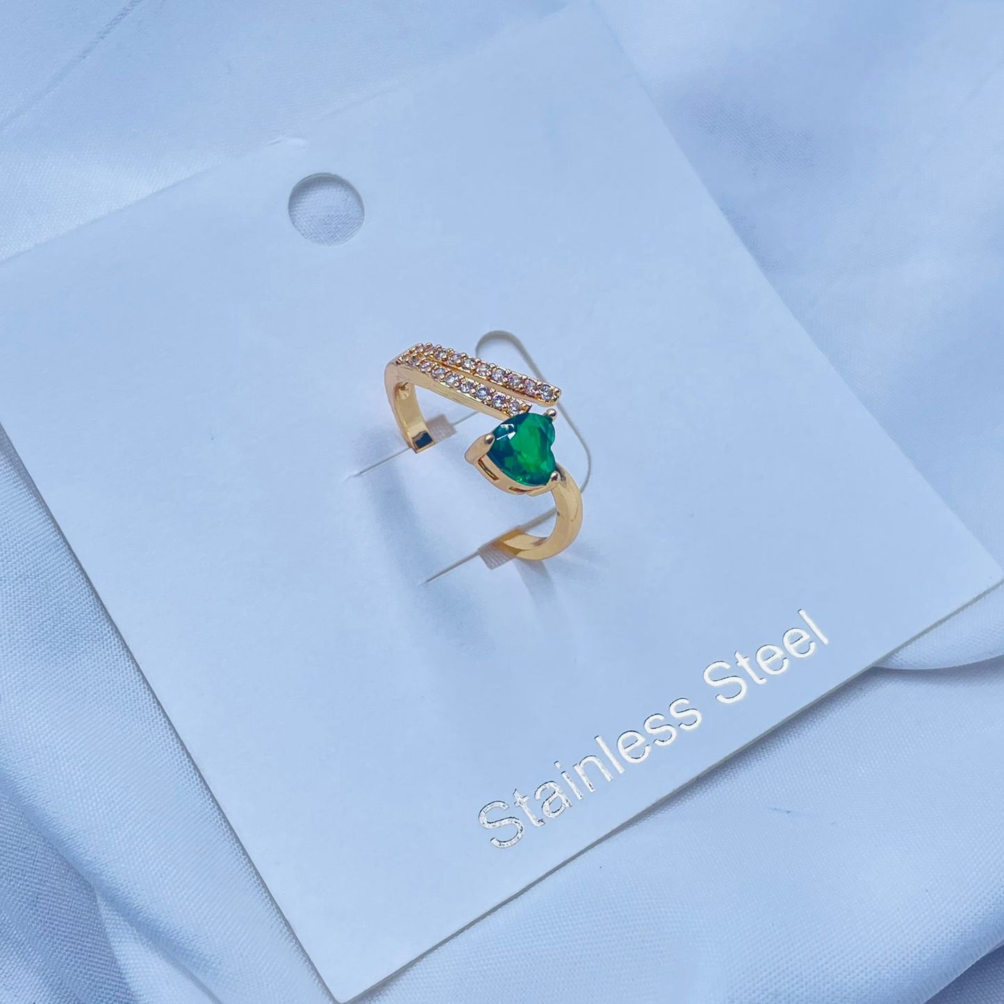 Green Heart Ring
