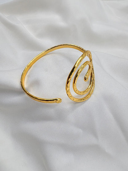 Glimmer Cuff Brass Bracelet