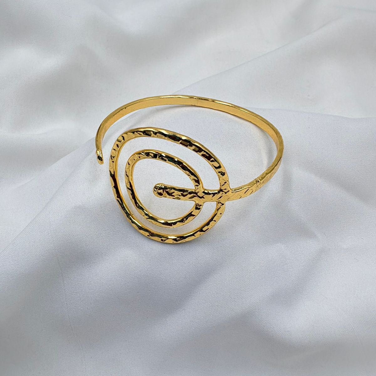 Glimmer Cuff Brass Bracelet