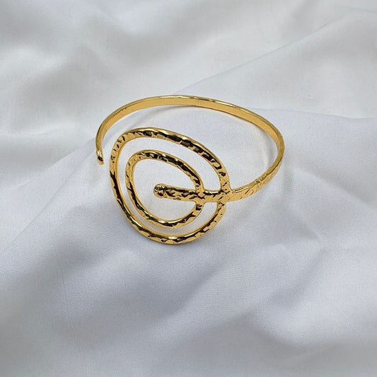 Glimmer Cuff Brass Bracelet