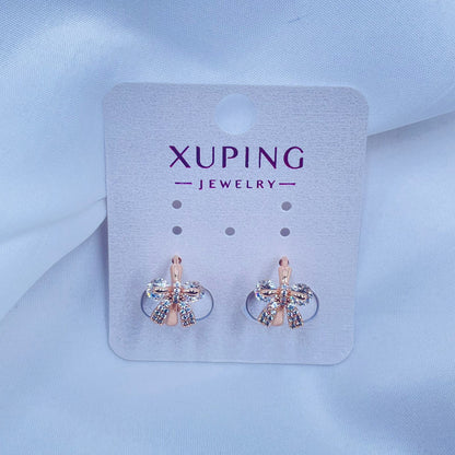 Bow Hoops Earrings- XUPING