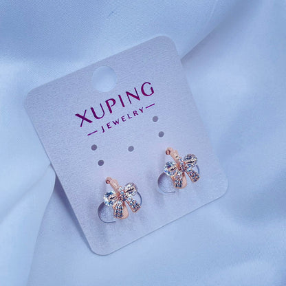 Bow Hoops Earrings- XUPING