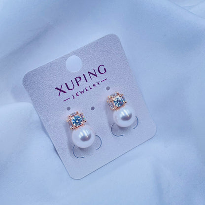 Cz and pearl Earrings- XUPING