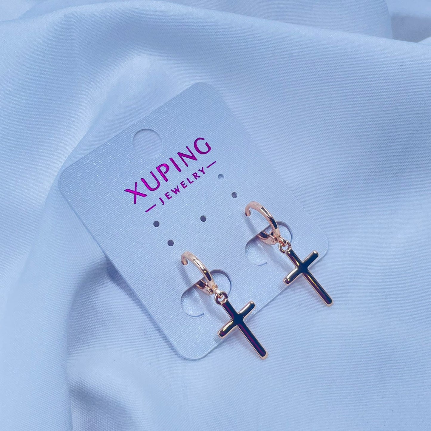 Shimmer Hoops Earrings- XUPING