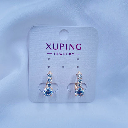 Crystal Hoops Earrings- XUPING