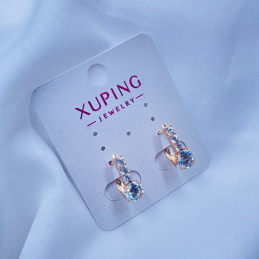 Crystal Hoops Earrings- XUPING