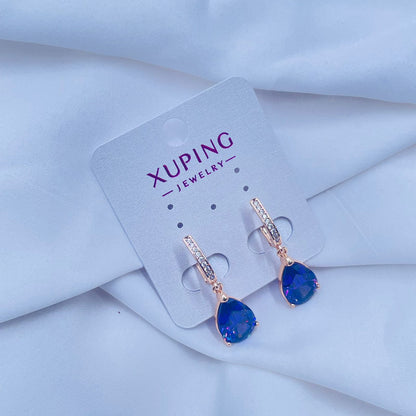 Sapphire  Sparkle Earrings- XUPING