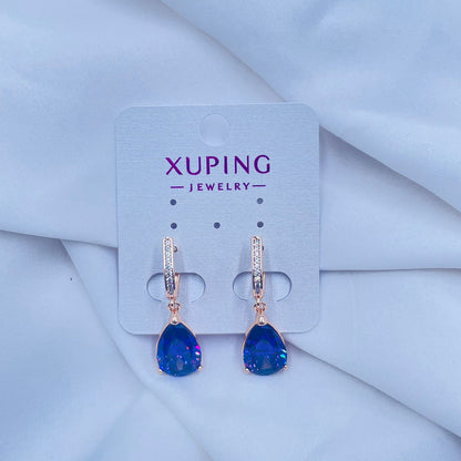 Sapphire  Sparkle Earrings- XUPING