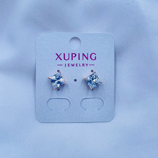 Square Soliter Earrings- XUPING