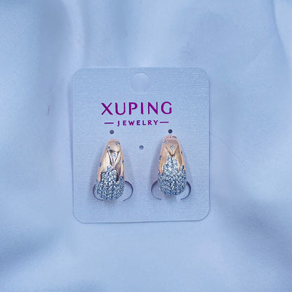 Crystal Hoops Earrings- XUPING