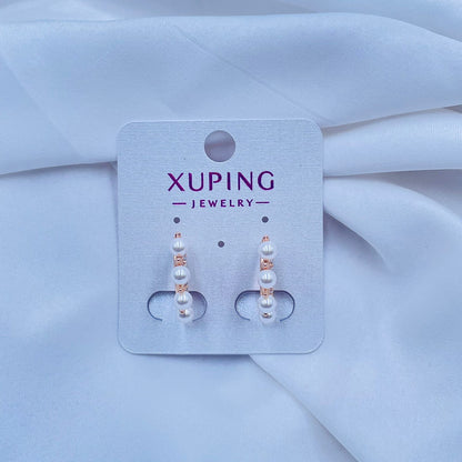 Pearl Hoops Earrings- XUPING
