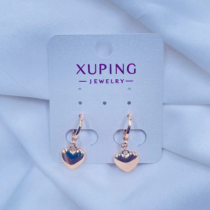 Hoops Hanging Heart Earrings- XUPING