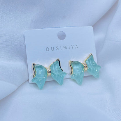 Crystal Bow Earrings