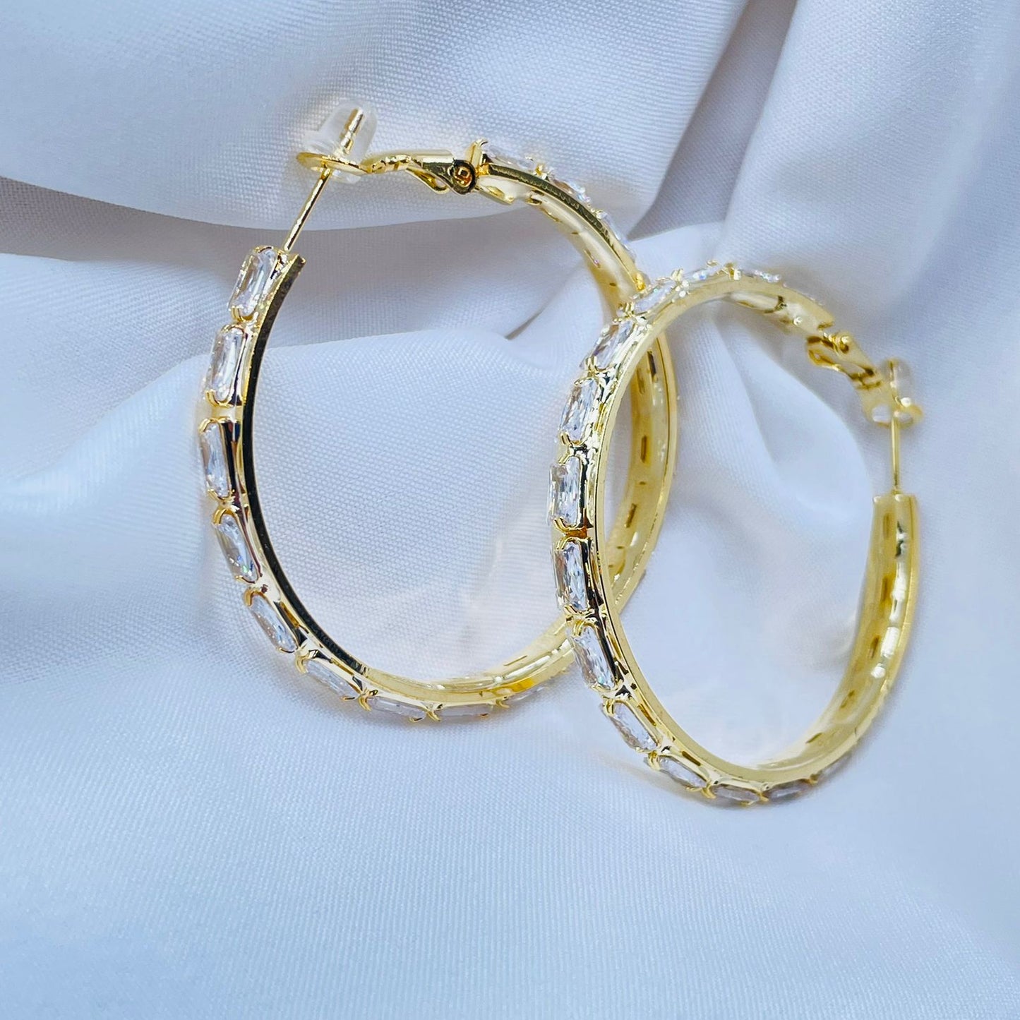 Classic Studded Hoops