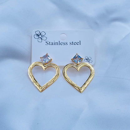 Heart Charm Earrings