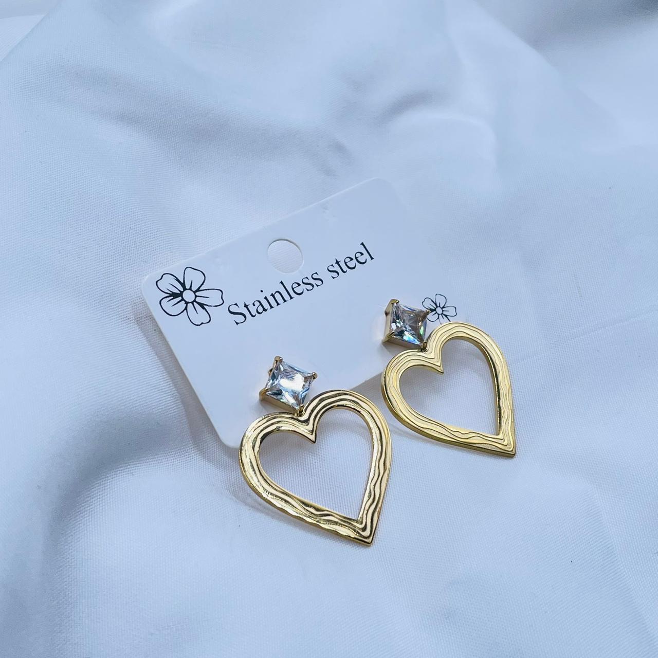 Heart Charm Earrings