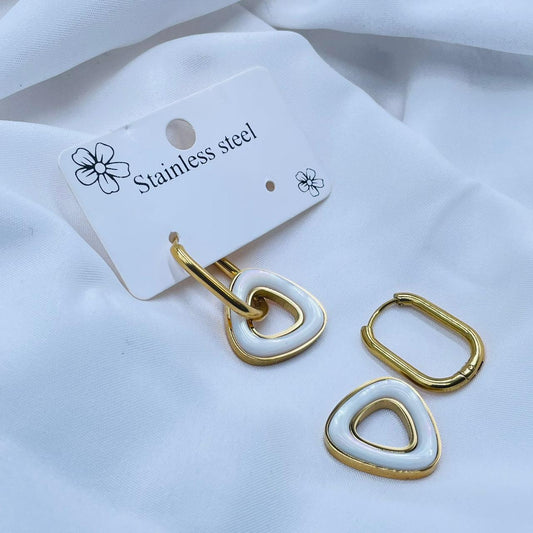 Triangle Hoops Earrings