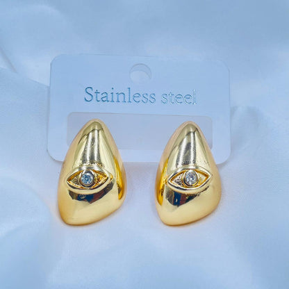 Gilded Eye Teardrops Earrings