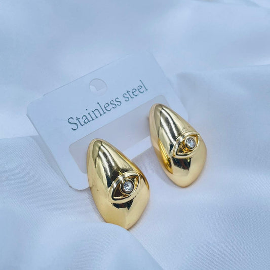 Gilded Eye Teardrops Earrings