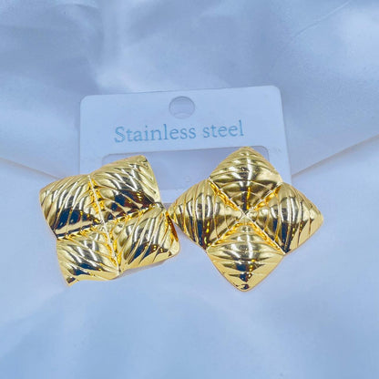 Golden Puffs  Earrings