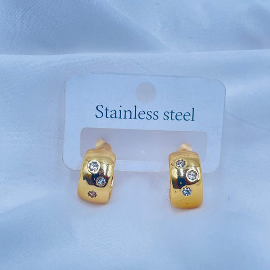 Golden Mini Hoops
