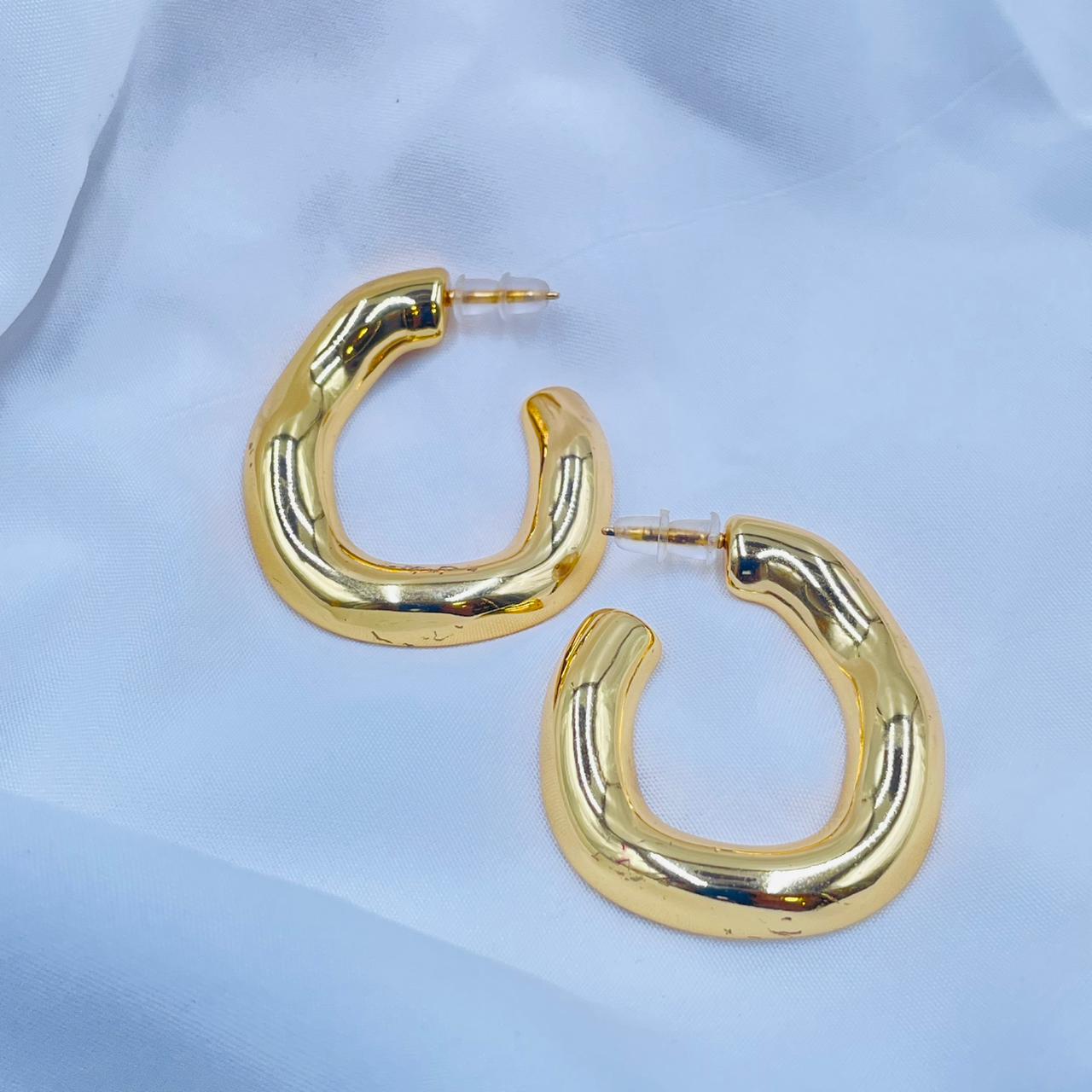 Golden Hoops Earrings