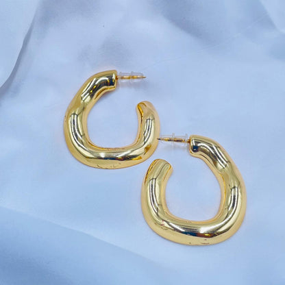 Golden Hoops Earrings
