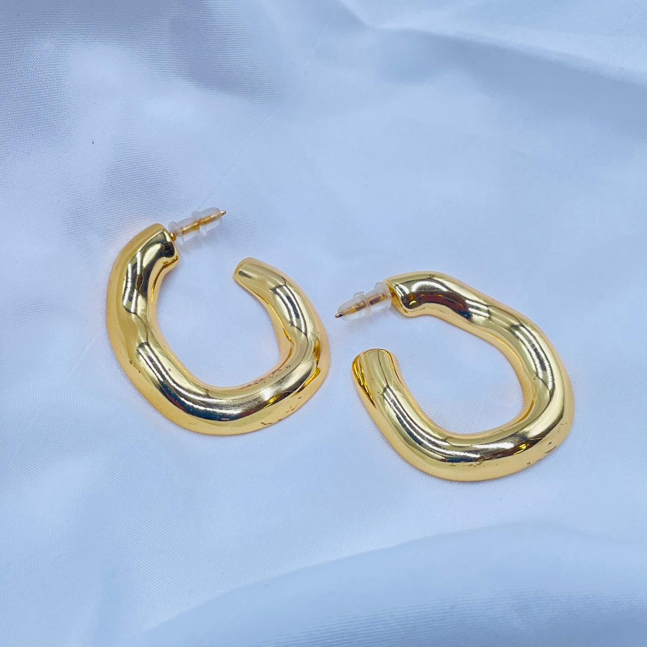 Golden Hoops Earrings